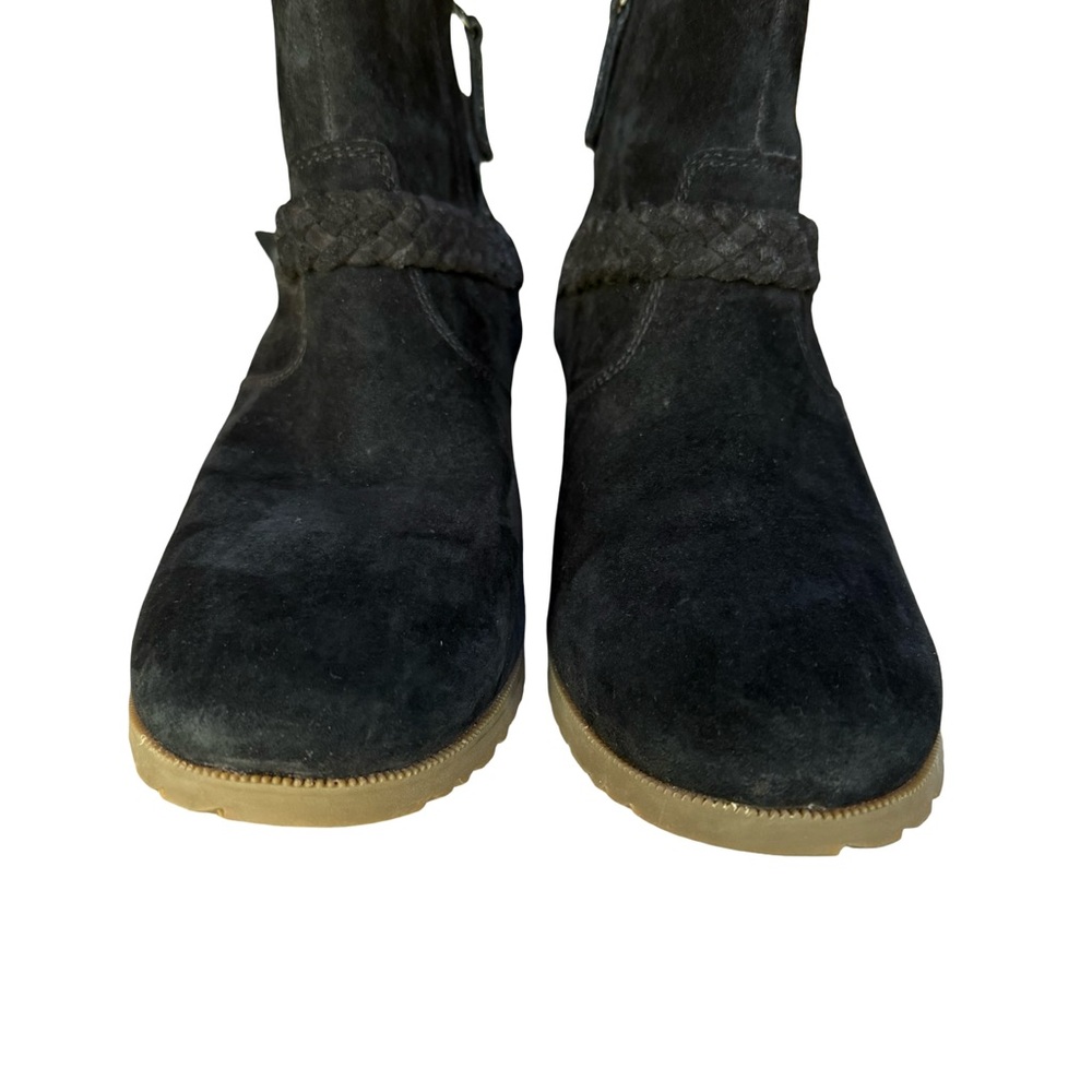 NWOB Teva Women’s Delavina Black Suede Ankle Boots Size 11 - Picture 5 of 10